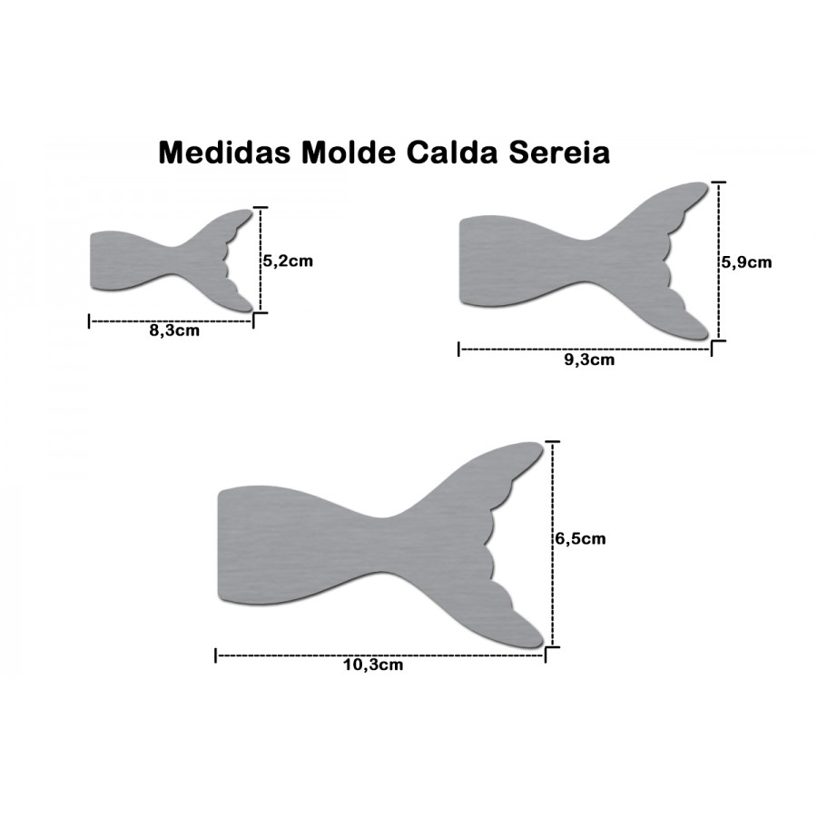 Molde Laço Calda de Sereia